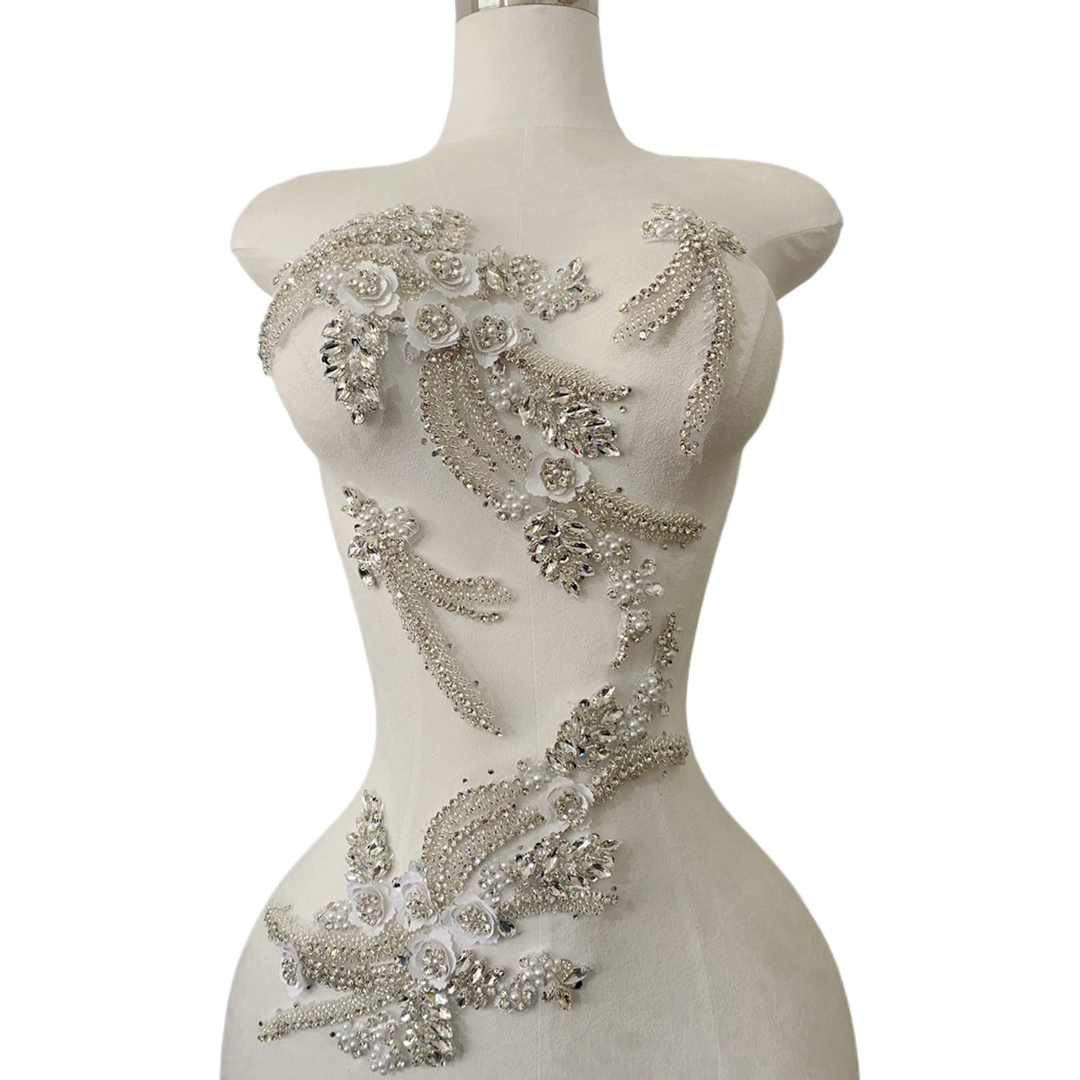 Sew On Rhinestone - Set di 4 Pezzi di Applicazioni