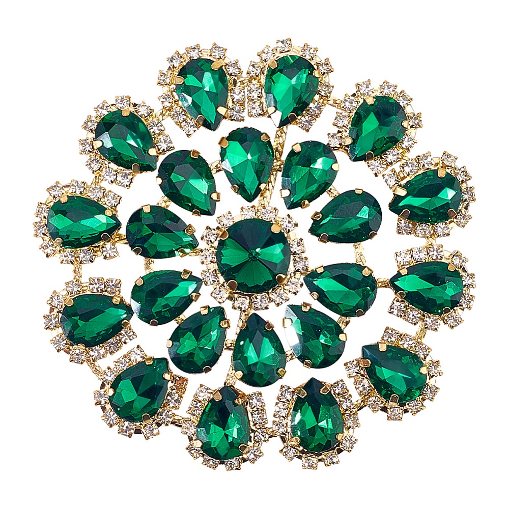 Sew On Rhinestone - Applicazione in ottone con strass a
