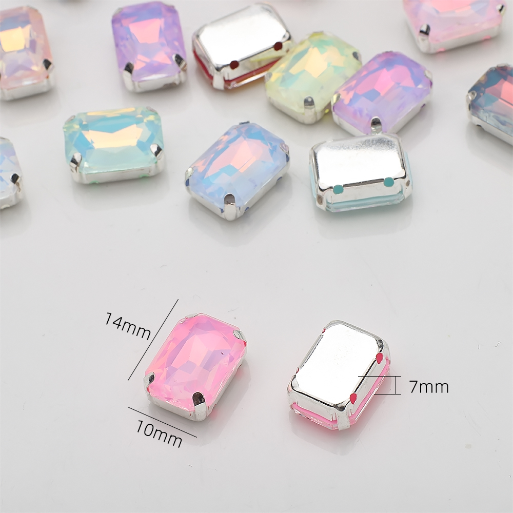 10 pz 10x14mm cucire su strass - Sew On Rhinestone recensione e prezzo