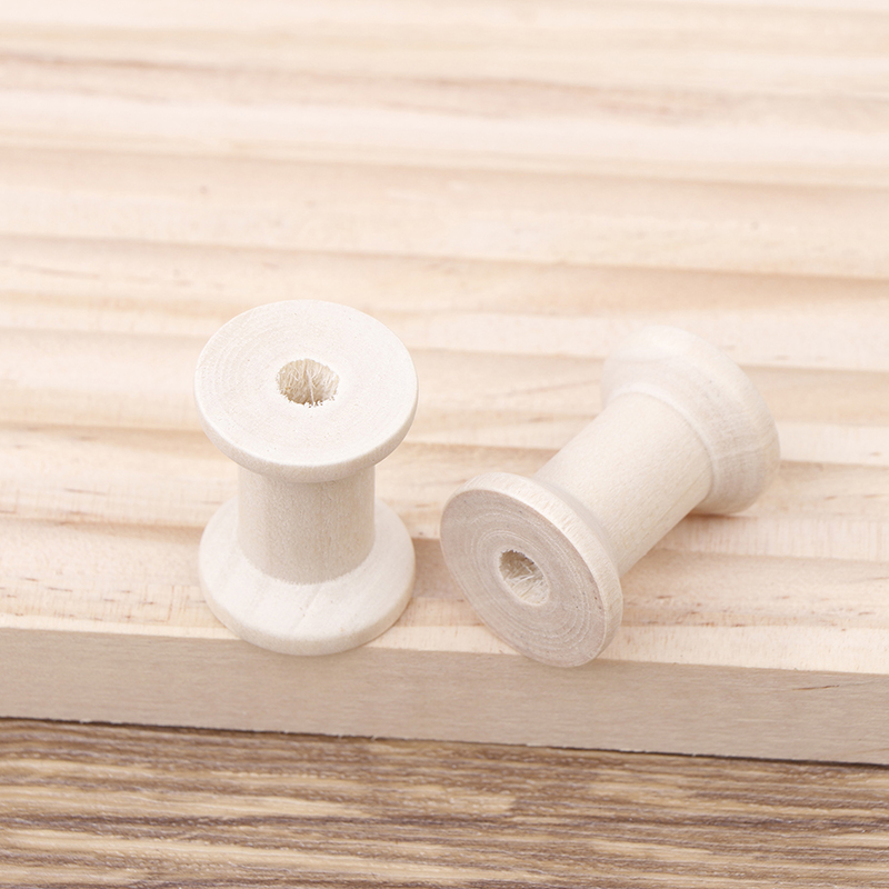 10Pc Bobine di legno vintage B - Organza Ribbon Spool recensione e prezzo