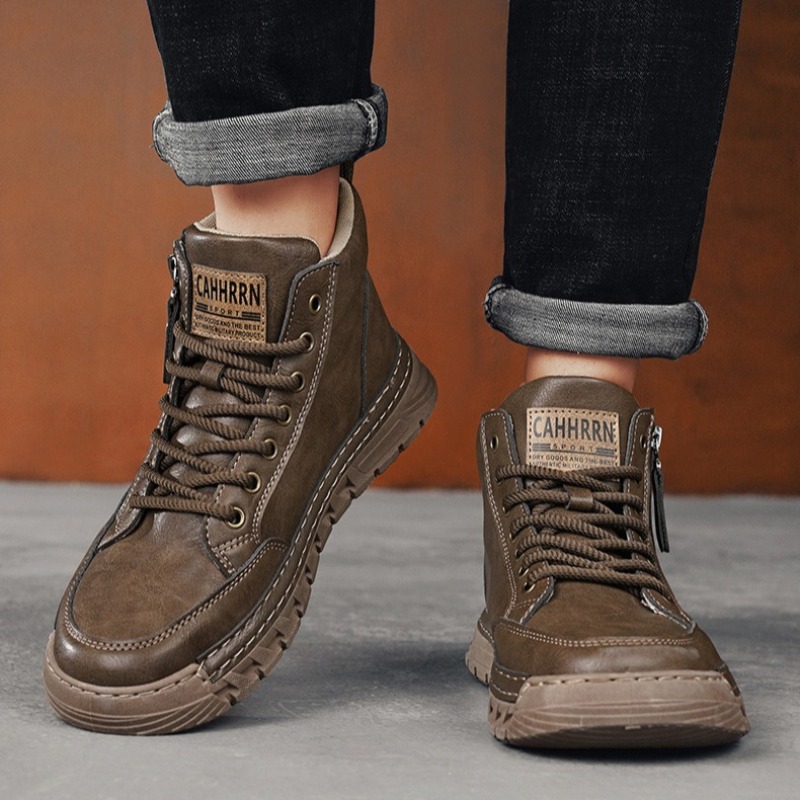 Stivali da uomo in pelle alti  - Guipure Lace Panel recensione e prezzo
